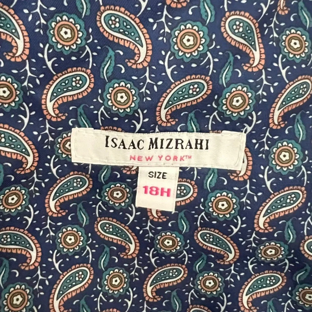 Isaac Mizrahi Blazer Boys Size 18H BlueTwo Button Suit Jacket Husky